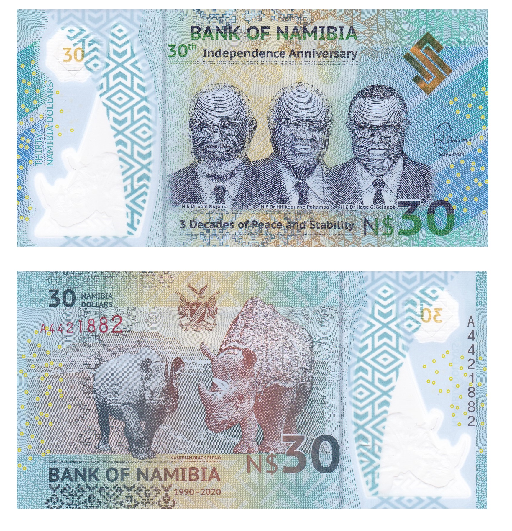Namibia #W18 30 Namibia Dollars
